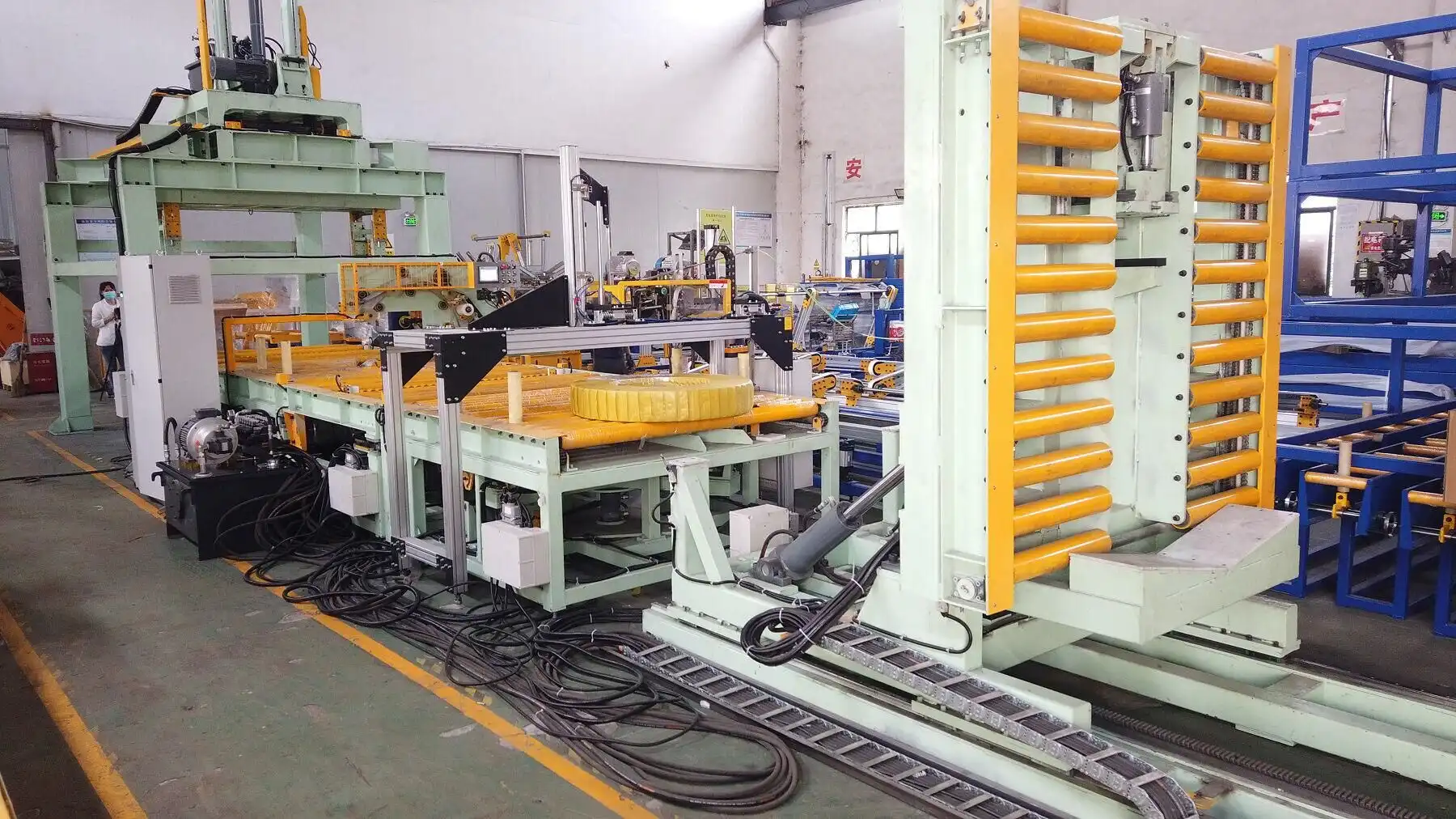 FHOPE coil packing line installed at a customer plant