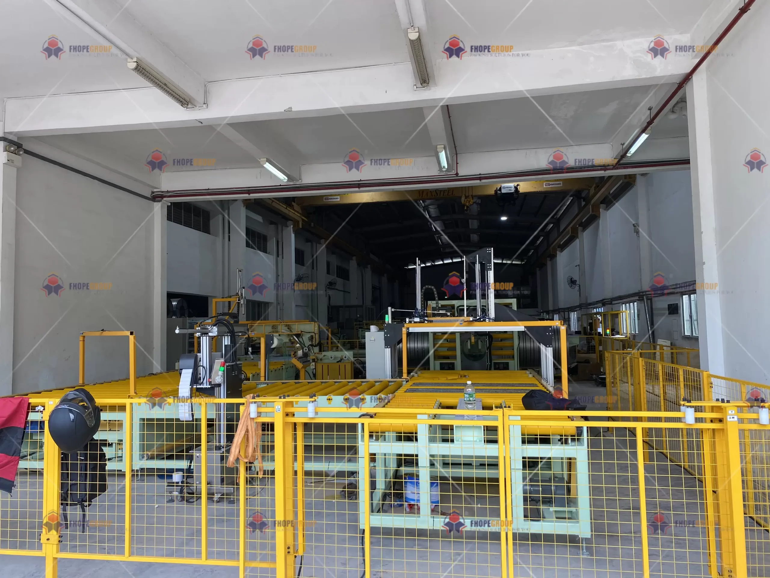 Slitting Coil Packaging Line with Turntable Stacker — detail view 2