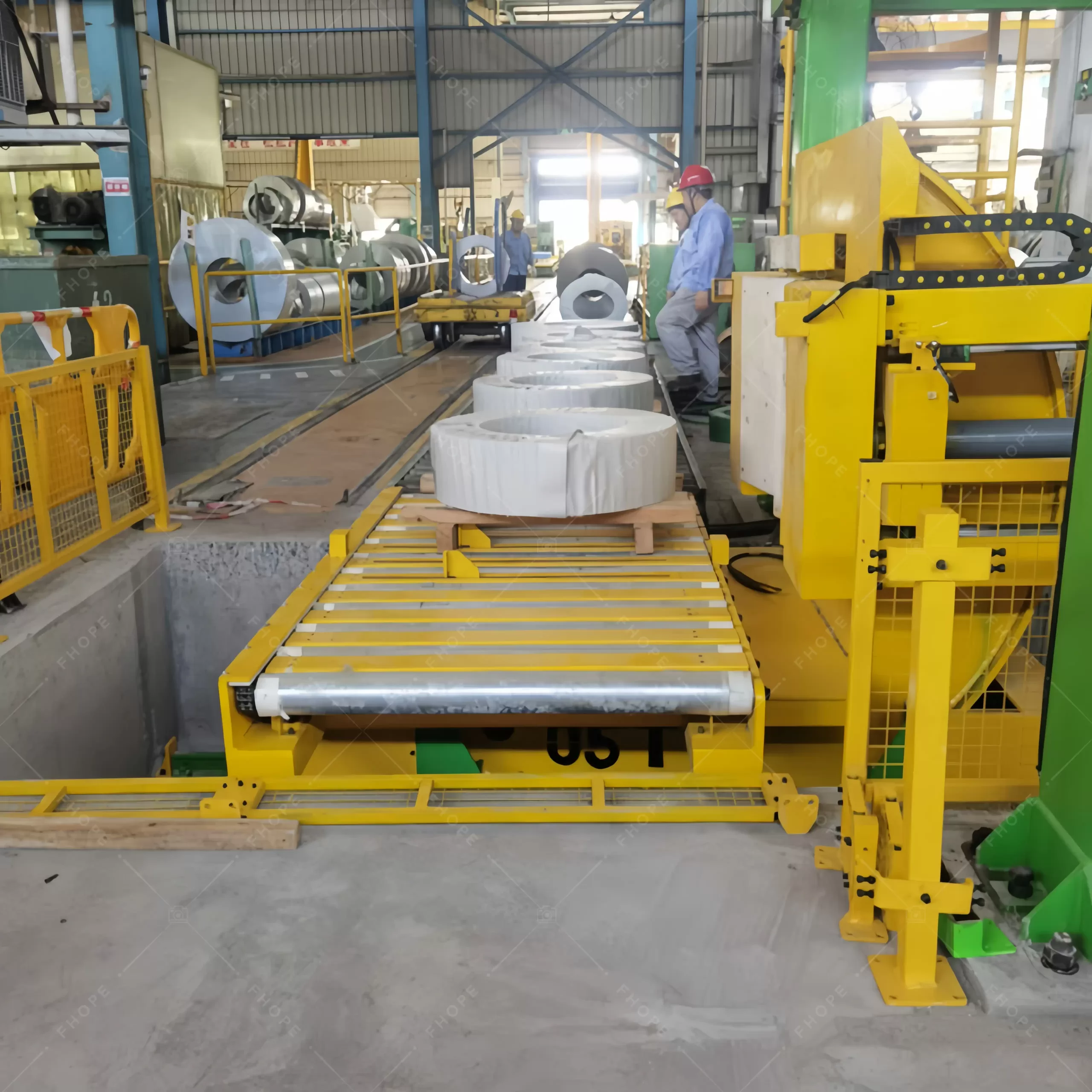 Heavy Loading Vertical Steel Coil Packing Line — detail view 2