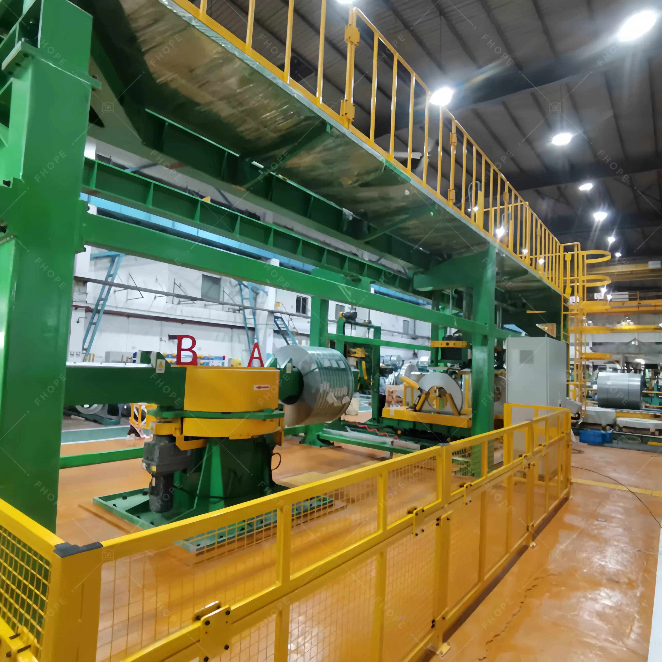 Heavy Loading Vertical Steel Coil Packing Line