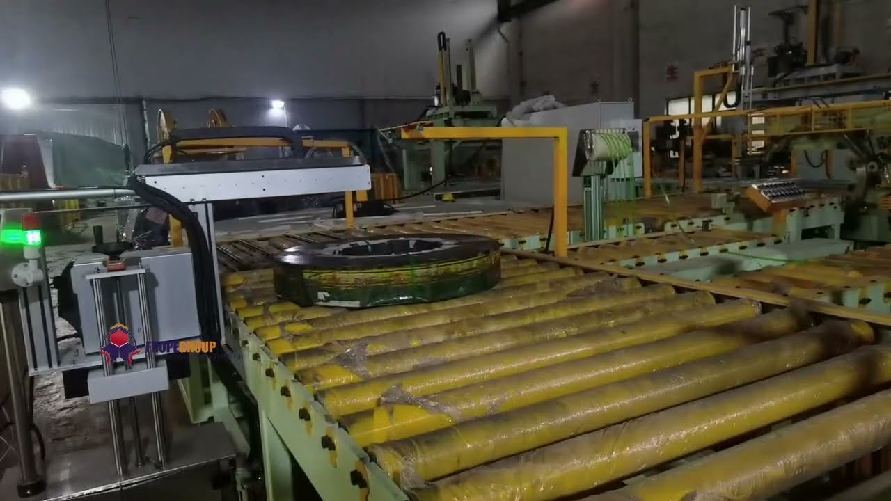 Intelligent fully automatic steel coil & strip packing line